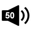 disability access symbol aural 50%