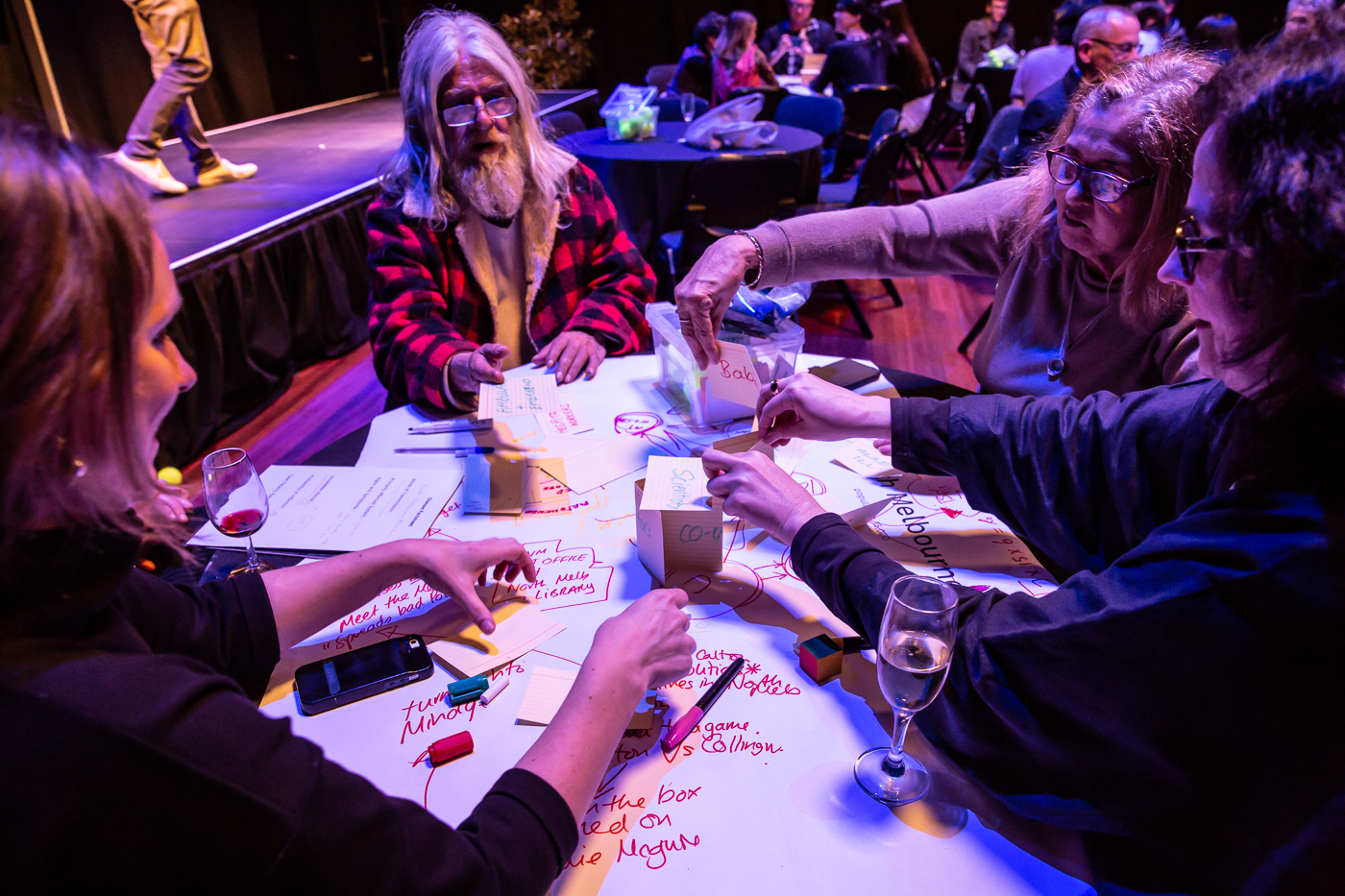 : Isolate and Contain! Mapping the Pandemic, Harry Lee Shang Lun with PlayReactive, Refuge 2018: Pandemic, Photo by Bryony Jackson.